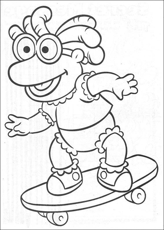 Plansa de colorat cu Bebelusi Muppet 27 20